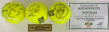 Load image into Gallery viewer, ROGER FEDERER, RAFAEL NADAL &amp; NOVAK DJOKOVIC Signed Tennis Balls in Display Box
