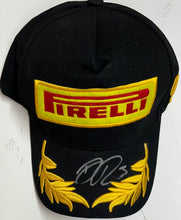 Load image into Gallery viewer, DANIEL RICCIARDO Signed Pirelli Podium Cap &amp; Photo Collage Display
