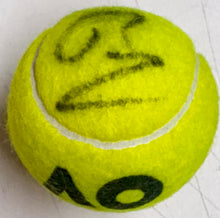 Load image into Gallery viewer, ROGER FEDERER, NOVAK DJOKOVIC &amp; RAFAEL NADAL Signed Cap &amp; Tennis Ball Collage Display
