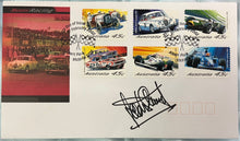 Load image into Gallery viewer, JACKIE STEWART Signed Motor Racing Commemorative Envelope with Tyrrell F1 Race Suit
