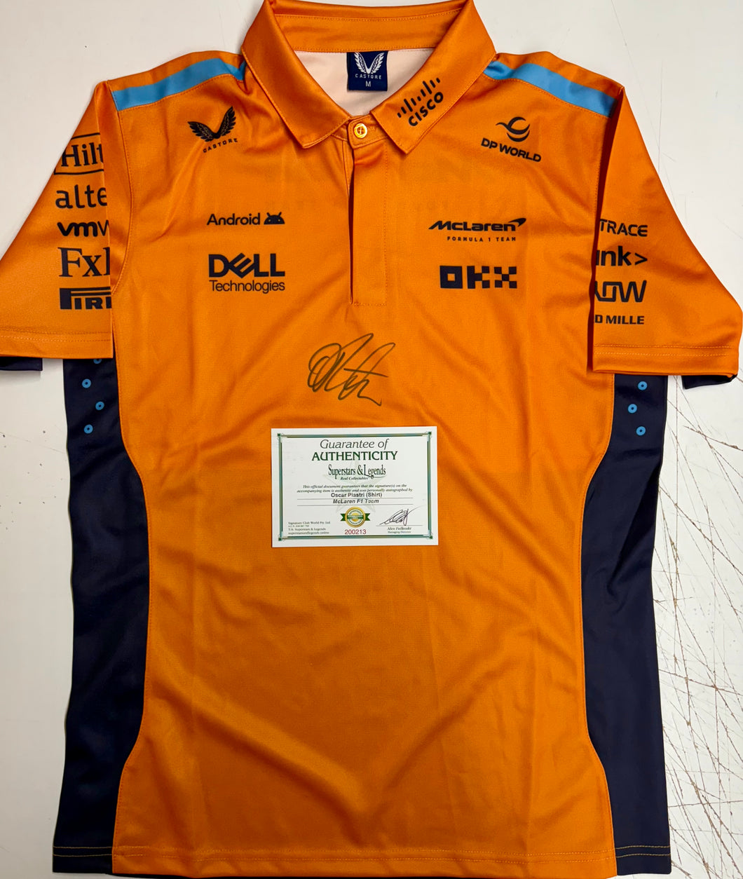 OSCAR PIASTRI Signed F1 McLaren Team Shirt