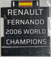 Load image into Gallery viewer, FERNANDO ALONSO Signed Race Pass &amp; Photo Collage Display
