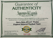 Load image into Gallery viewer, HARRY KANE Signed Photo &amp; Card Collage Display1
