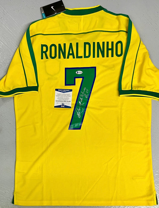 Ronaldinho signed Brazil World Cup jersey
