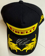 Load image into Gallery viewer, OSCAR PIASTRI Signed F1 Pirelli Podium Cap &amp; Photo Collage Display
