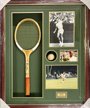 Load image into Gallery viewer, ROD LAVER Signed Tennis Racquet Collage Display
