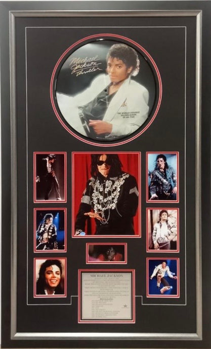 Michael Jackson Thriller vinyl picture disc display