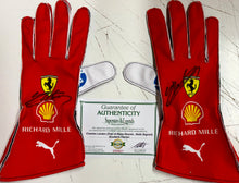 Load image into Gallery viewer, CHARLES LECLERC Signed Scuderia Ferrari F1 Race Gloves (Pair)

