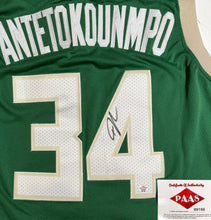 Load image into Gallery viewer, GIANNIS ANTETOKOUNMPO “Milwaukee Bucks” Signed Jersey1
