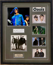 Load image into Gallery viewer, OASIS - LIAM &amp; NOEL GALLAGHER Signed Photo &amp; Card Collage Display
