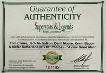 Load image into Gallery viewer, A FEW GOOD MEN - TOM CRUISE, JACK NICHOLSON, DEMI MOORE, KEVIN BACON &amp; KIEFER SUNDERLAND Signed Photos Collage Display
