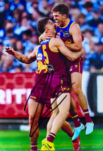 Load image into Gallery viewer, BRISBANE LIONS “2025 Premiers” Team Signed Photos &amp; Poster Collage Display
