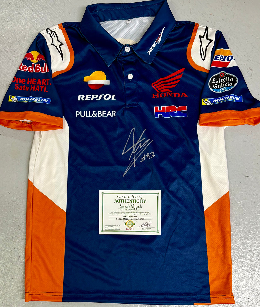 MARC MARQUEZ Signed Repsol Honda MotoGP Shirt