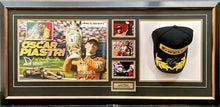 Load image into Gallery viewer, OSCAR PIASTRI Signed F1 Pirelli Podium Cap &amp; Photo Collage Display
