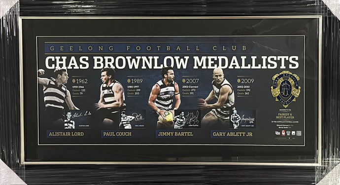Geelong Cats Brownlow Medallists lithograph