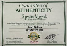 Load image into Gallery viewer, JOSH GIDDEY Signed Photo Collage Display2
