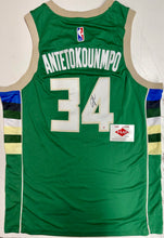 Load image into Gallery viewer, GIANNIS ANTETOKOUNMPO “Milwaukee Bucks” Signed Jersey1
