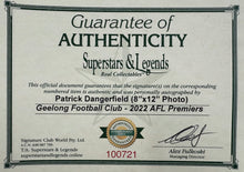 Load image into Gallery viewer, PATRICK DANGERFIELD “2022 AFL Premiers” Signed Photo Collage Display
