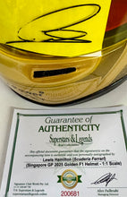 Load image into Gallery viewer, LEWIS HAMILTON Signed Scuderia Ferrari 2025 Singapore GP F1 Helmet
