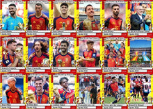 Load image into Gallery viewer, SPAIN “2026 World Cup Champions” Team Signed Jersey &amp; Card Collage Display
