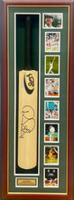 Load image into Gallery viewer, RICKY PONTING Signed Cricket Bat &amp; Photo Collage Display
