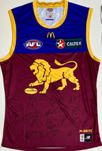 Load image into Gallery viewer, BRISBANE LIONS “2024 Premiers” Squad Signed Jumper &amp; Photos/Medals Collage Display
