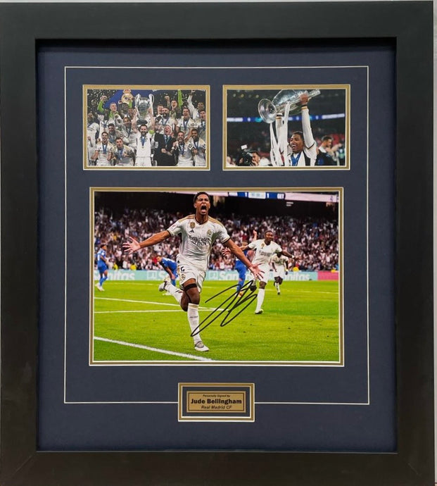 Jude Bellingham Real Madrid signed photo collage display