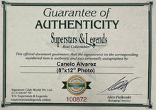 Load image into Gallery viewer, CANELO ALVAREZ Signed Photo Display
