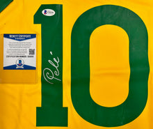 Load image into Gallery viewer, Unframed PELE Signed Brazil Jersey
