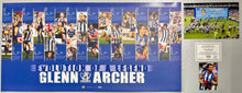 Load image into Gallery viewer, GLENN ARCHER Signed Photo &amp; “Kangaroos Evolution of a Legend” Print
