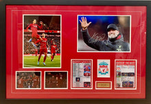 Load image into Gallery viewer, VIRGIL VAN DIJK &amp; JURGEN KLOPP Signed Liverpool Photos Collage Display
