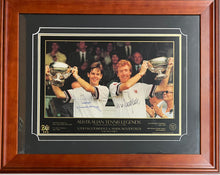 Load image into Gallery viewer, TODD WOODBRIDGE &amp; MARK WOODFORDE Signed Limited Edition Lithograph Display
