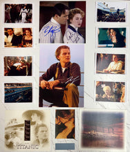 Load image into Gallery viewer, TITANIC - LEONARDO DiCAPRIO, KATE WINSLET &amp; BILLY ZANE Signed Photos &amp; Film Cell Collage Display
