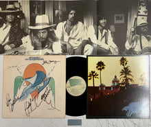 Load image into Gallery viewer, EAGLES - DON HENLEY, GLENN FREY, DON FELDER, BERNIE LEADON &amp; RANDY MEISNER Signed Vinyl LP Display
