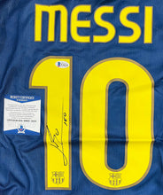 Load image into Gallery viewer, LIONEL MESSI &amp; CRISTIANO RONALDO Signed Barcelona &amp; Real Madrid Jerseys &amp; Photo Collage Display
