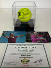 Load image into Gallery viewer, RAFAEL NADAL Signed AO Tennis Ball in Display Box
