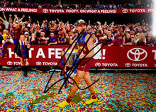 Load image into Gallery viewer, BRISBANE LIONS “2025 Premiers” Team Signed Photos &amp; Poster Collage Display
