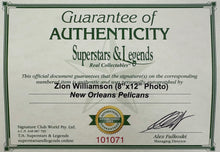Load image into Gallery viewer, ZION WILLIAMSON Signed "Pelicans" Photo Display
