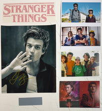 Load image into Gallery viewer, STRANGER THINGS - JOE KEERY Signed Photo &amp; Cards Collage Display
