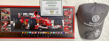 Load image into Gallery viewer, MICHAEL SCHUMACHER Signed Scuderia Ferrari Cap &amp; Championship Print
