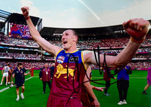 Load image into Gallery viewer, BRISBANE LIONS “2025 Premiers” Team Signed Photos &amp; Poster Collage Display
