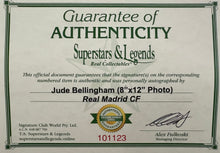 Load image into Gallery viewer, JUDE BELLINGHAM Signed Real Madrid Photo Collage Display

