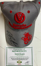 Load image into Gallery viewer, MICHAEL SCHUMACHER Signed Scuderia Ferrari Cap &amp; Championship Print
