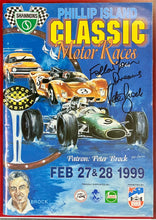 Load image into Gallery viewer, PETER BROCK Signed Program &amp; Marlboro HDT Jacket Display
