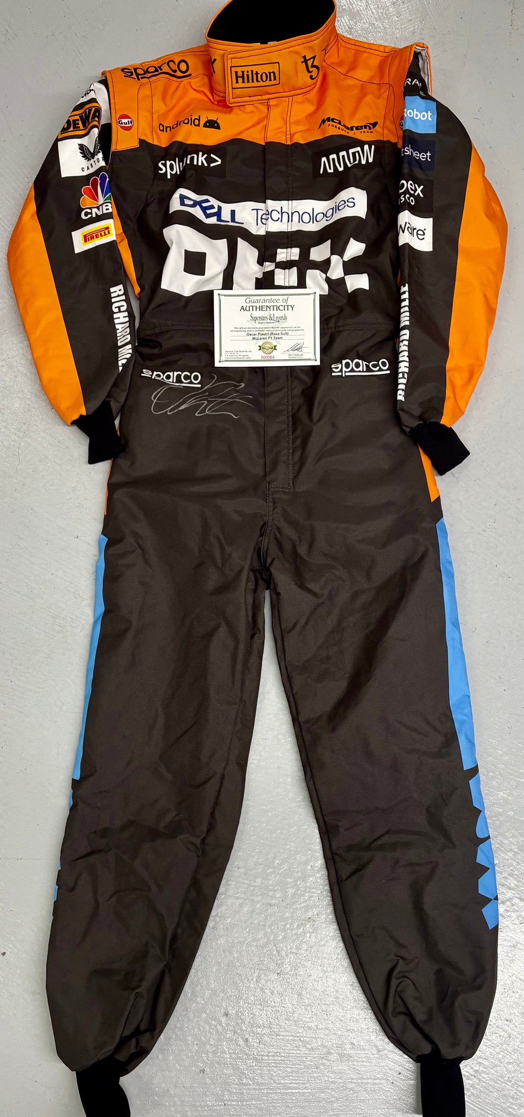 OSCAR PIASTRI Signed McLaren Team F1 Race Suit1