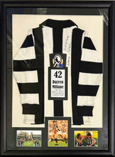 Load image into Gallery viewer, DARREN MILLANE Signed Collingwood Jumper Display
