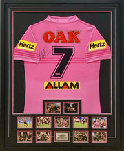 Load image into Gallery viewer, NATHAN CLEARY Signed Penrith Panthers Guernsey &amp; Photo Collage Display
