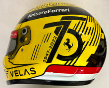 Load image into Gallery viewer, CHARLES LECLERC Signed Scuderia Ferrari 75th Anniversary F1 Race Helmet
