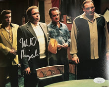 Load image into Gallery viewer, THE SOPRANOS - JAMES GANDOLFINI &amp; CAST Signed Baseball Bat &amp; Photo Collage Display
