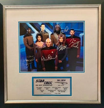 Load image into Gallery viewer, STAR TREK - Next Generation Crew Signed Photo Display
